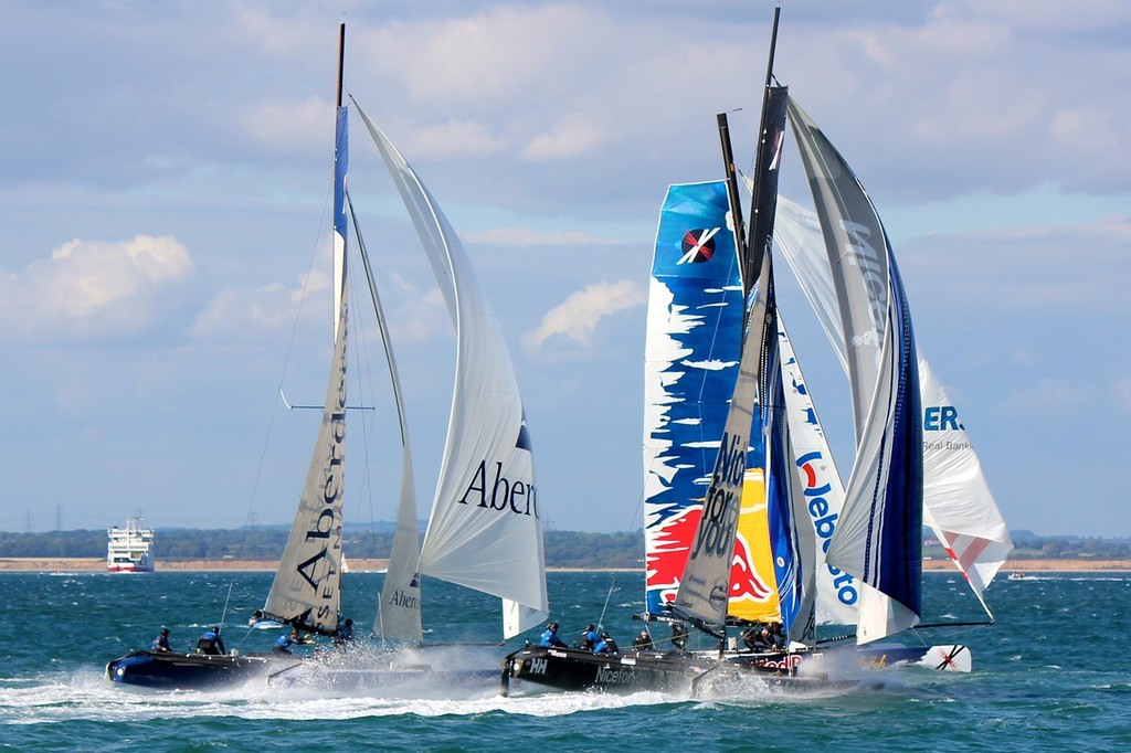 3 - Extreme 40’s Aberdeen Asset Management Capsize © Ben Gladwell http://www.sail-world.com/nz